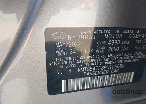 2023 Genesis G70 Sport Advanced/Sport Prestige из США, поврежденный, VIN KMTG54TE8PU105680